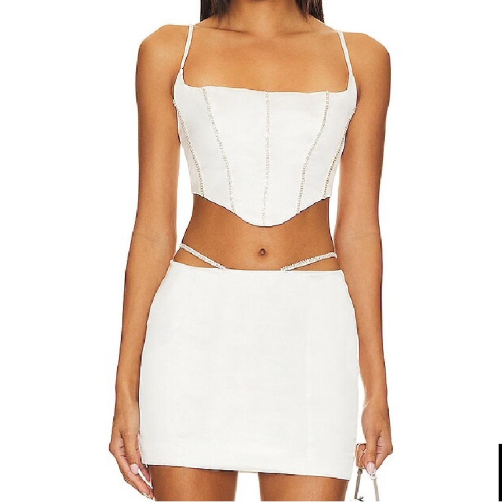 Superdown Ruth Skirt Set in White